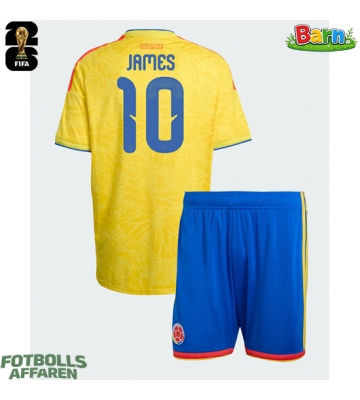 Colombia James Rodriguez #10 Hemmaställ Barn VM 2026 Kortärmad (+ Korta byxor)